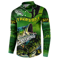 Father's Day Bass Fishing Button Sweatshirt Best Dad Ever - Wonder Print Shop