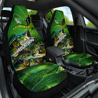 Father's Day Bass Fishing Car Seat Cover Best Dad Ever - Wonder Print Shop