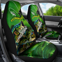 Father's Day Bass Fishing Car Seat Cover Best Dad Ever - Wonder Print Shop