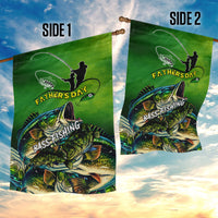 Father's Day Bass Fishing Garden Flag Best Dad Ever - Wonder Print Shop