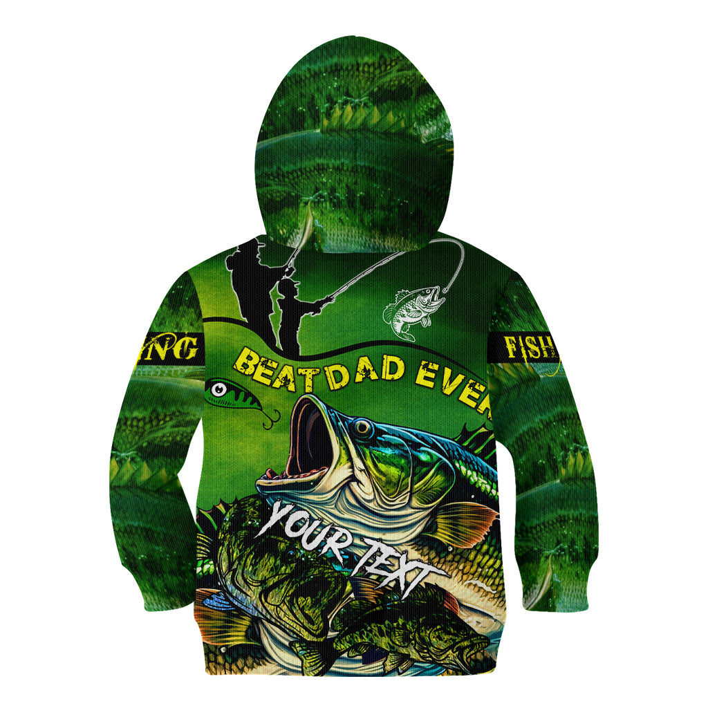 Father's Day Bass Fishing Kid Hoodie Best Dad Ever - Wonder Print Shop