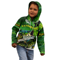 Father's Day Bass Fishing Kid Hoodie Best Dad Ever - Wonder Print Shop