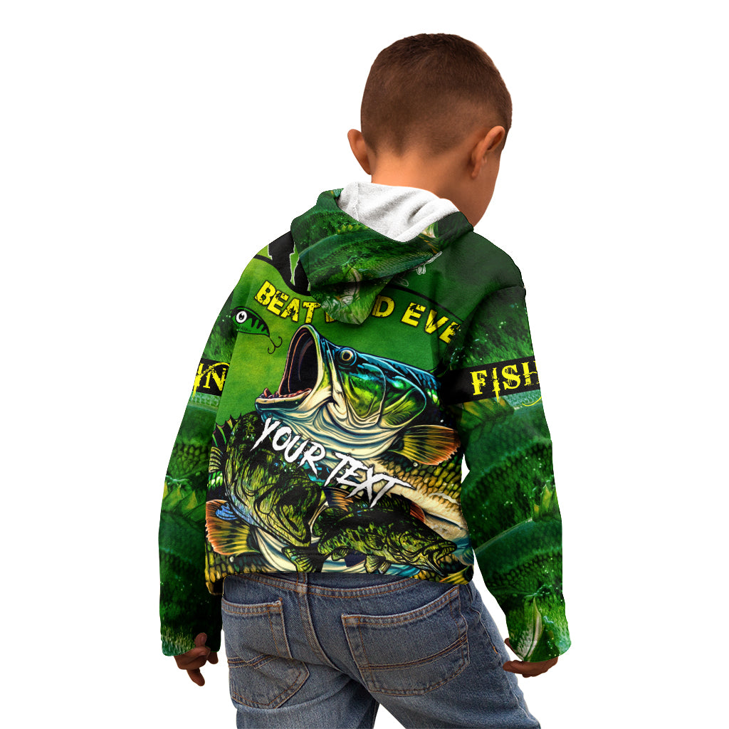 Father's Day Bass Fishing Kid Hoodie Best Dad Ever - Wonder Print Shop