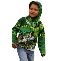 Father's Day Bass Fishing Kid Hoodie Best Dad Ever - Wonder Print Shop