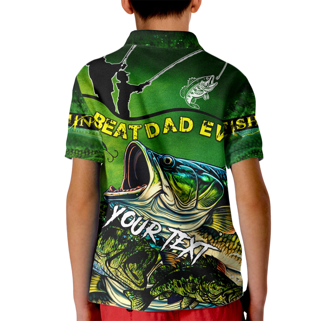 Father's Day Bass Fishing Kid Polo Shirt Best Dad Ever - Wonder Print Shop