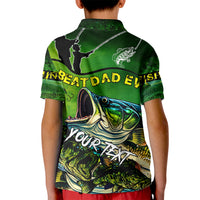 Father's Day Bass Fishing Kid Polo Shirt Best Dad Ever - Wonder Print Shop