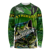 Father's Day Bass Fishing Long Sleeve Shirt Best Dad Ever - Wonder Print Shop