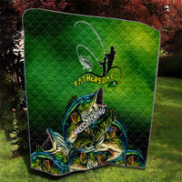 Father's Day Bass Fishing Quilt Best Dad Ever - Wonder Print Shop