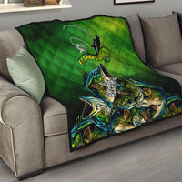 Father's Day Bass Fishing Quilt Best Dad Ever - Wonder Print Shop