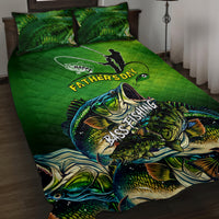 Father's Day Bass Fishing Quilt Bed Set Best Dad Ever - Wonder Print Shop