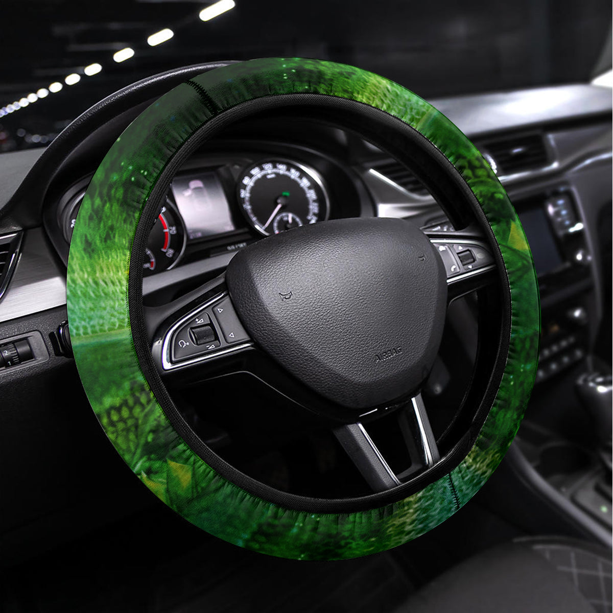 Father's Day Bass Fishing Steering Wheel Cover Best Dad Ever - Wonder Print Shop