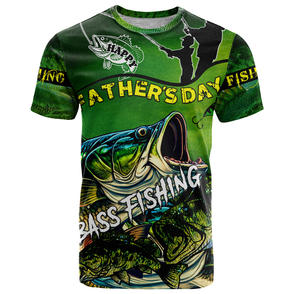 Father's Day Bass Fishing T Shirt Best Dad Ever - Wonder Print Shop