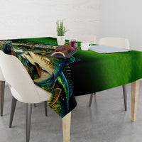 Father's Day Bass Fishing Tablecloth Best Dad Ever - Wonder Print Shop
