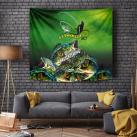 Father's Day Bass Fishing Tapestry Best Dad Ever - Wonder Print Shop