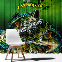 Father's Day Bass Fishing Window Curtain Best Dad Ever - Wonder Print Shop