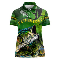 Father's Day Bass Fishing Women Polo Shirt Best Dad Ever - Wonder Print Shop