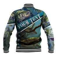Happy Father's Day Bass Fishing Baseball Jacket Dad and Son - Wonder Print Shop