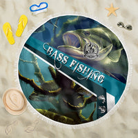 Happy Father's Day Bass Fishing Beach Blanket Dad and Son - Wonder Print Shop