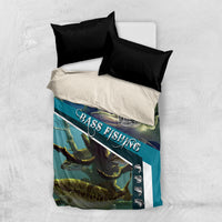 Happy Father's Day Bass Fishing Bedding Set Dad and Son - Wonder Print Shop