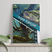 Happy Father's Day Bass Fishing Canvas Wall Art Dad and Son - Wonder Print Shop