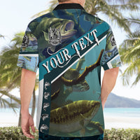 Happy Father's Day Bass Fishing Hawaiian Shirt Dad and Son - Wonder Print Shop