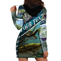 Happy Father's Day Bass Fishing Hoodie Dress Dad and Son - Wonder Print Shop