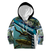 Happy Father's Day Bass Fishing Kid Hoodie Dad and Son - Wonder Print Shop