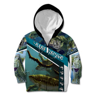 Happy Father's Day Bass Fishing Kid Hoodie Dad and Son - Wonder Print Shop