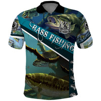 Happy Father's Day Bass Fishing Polo Shirt Dad and Son - Wonder Print Shop