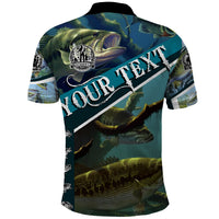 Happy Father's Day Bass Fishing Polo Shirt Dad and Son - Wonder Print Shop