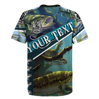 Happy Father's Day Bass Fishing Rugby Jersey Dad and Son - Wonder Print Shop