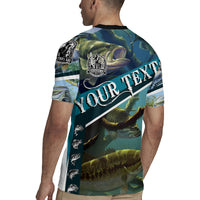 Happy Father's Day Bass Fishing Rugby Jersey Dad and Son - Wonder Print Shop