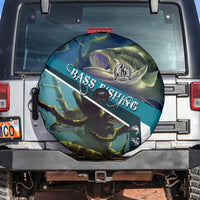 Happy Father's Day Bass Fishing Spare Tire Cover Dad and Son - Wonder Print Shop