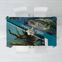 Happy Father's Day Bass Fishing Tablecloth Dad and Son - Wonder Print Shop