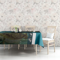 Happy Father's Day Bass Fishing Tablecloth Dad and Son - Wonder Print Shop