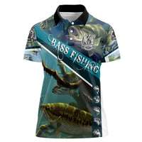 Happy Father's Day Bass Fishing Women Polo Shirt Dad and Son - Wonder Print Shop