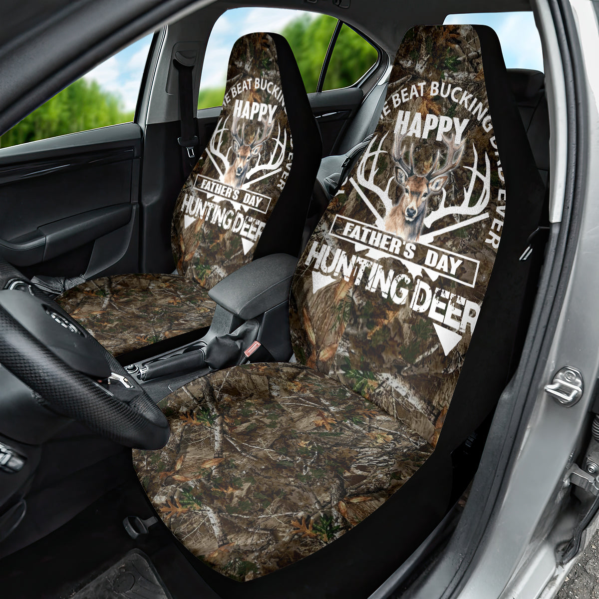 Happy Father's Day Deer Hunting Car Seat Cover Dad I Love You - Wonder Print Shop