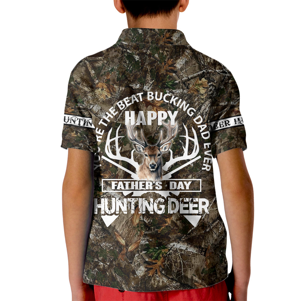 Happy Father's Day Deer Hunting Kid Polo Shirt Dad I Love You - Wonder Print Shop