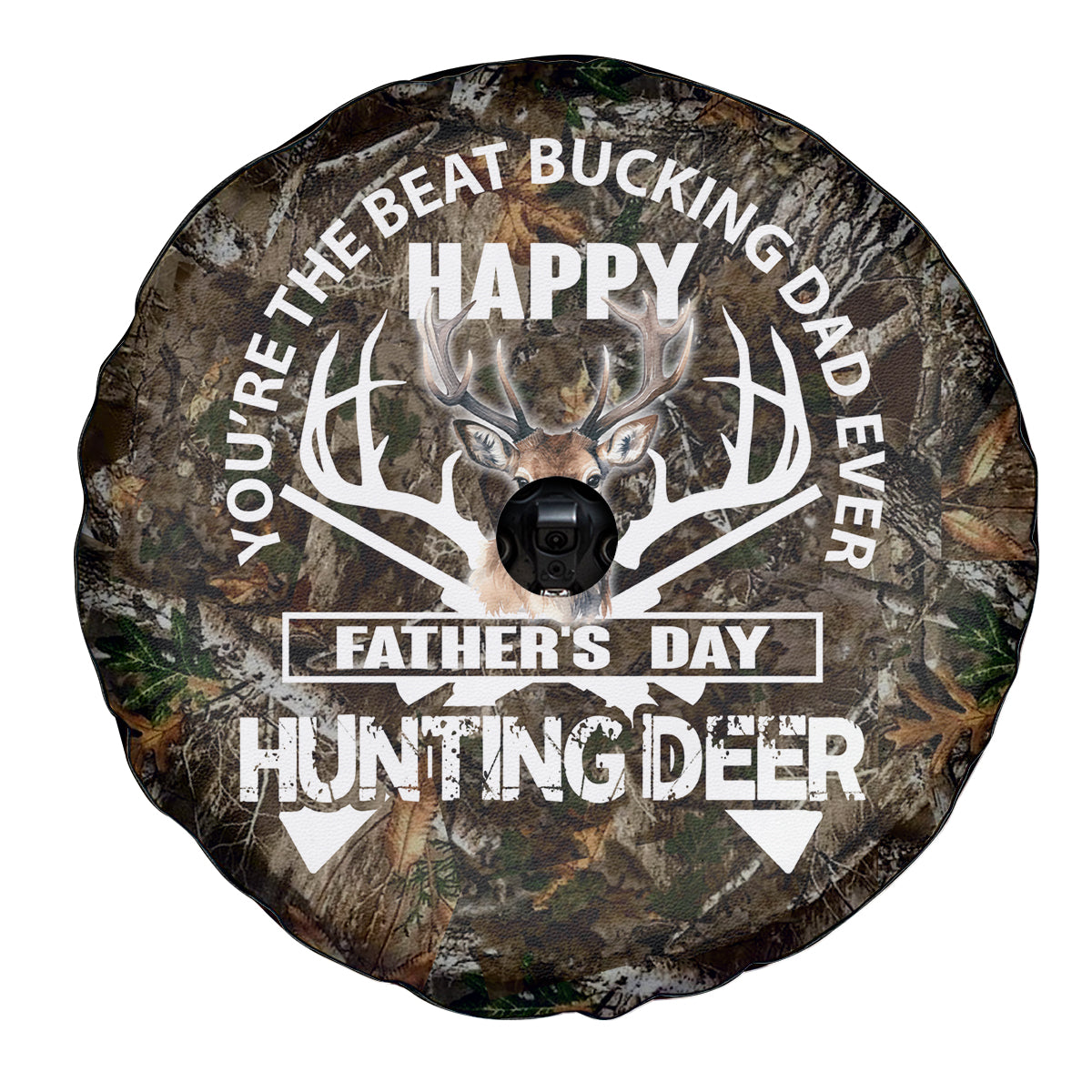 Happy Father's Day Deer Hunting Spare Tire Cover Dad I Love You - Wonder Print Shop