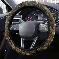 Happy Father's Day Deer Hunting Steering Wheel Cover Dad I Love You - Wonder Print Shop