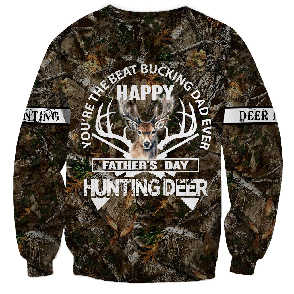 Happy Father's Day Deer Hunting Sweatshirt Dad I Love You - Wonder Print Shop