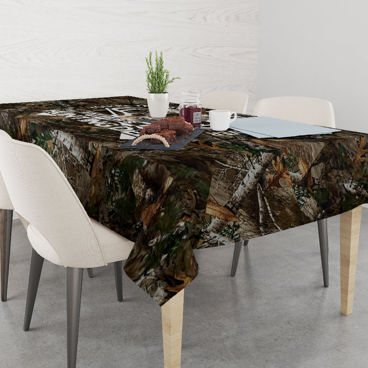 Happy Father's Day Deer Hunting Tablecloth Dad I Love You - Wonder Print Shop