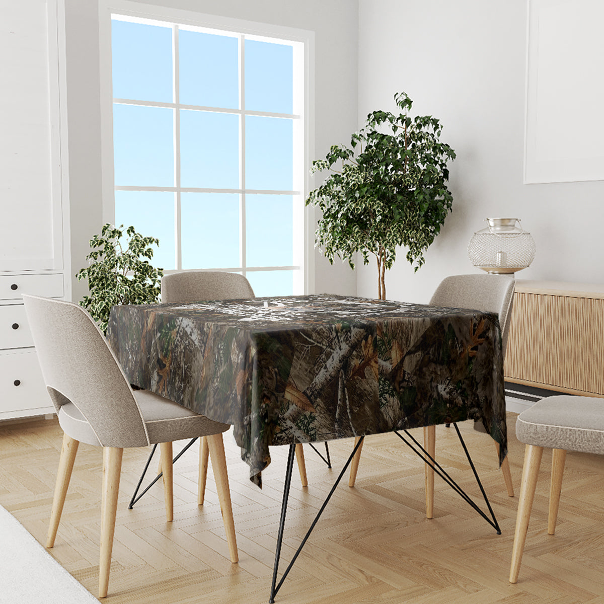 Happy Father's Day Deer Hunting Tablecloth Dad I Love You - Wonder Print Shop