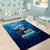 Personalized Father's Day Dad Fishing Skull Fisherman Area Rug O Fish Ally Best Dad Ever - Wonder Print Shop