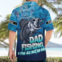 Personalized Father's Day Dad Fishing Skull Fisherman Hawaiian Shirt O Fish Ally Best Dad Ever - Wonder Print Shop