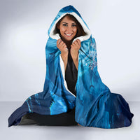 Personalized Father's Day Dad Fishing Skull Fisherman Hooded Blanket O Fish Ally Best Dad Ever