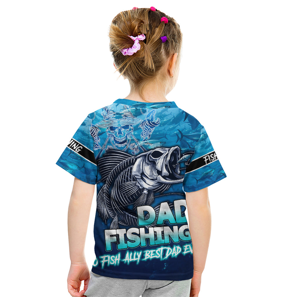 Personalized Father's Day Dad Fishing Skull Fisherman Kid T Shirt O Fish Ally Best Dad Ever - Wonder Print Shop