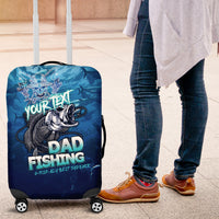 Personalized Father's Day Dad Fishing Skull Fisherman Luggage Cover O Fish Ally Best Dad Ever - Wonder Print Shop