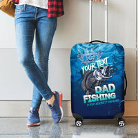 Personalized Father's Day Dad Fishing Skull Fisherman Luggage Cover O Fish Ally Best Dad Ever - Wonder Print Shop