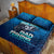Personalized Father's Day Dad Fishing Skull Fisherman Quilt Bed Set O Fish Ally Best Dad Ever - Wonder Print Shop